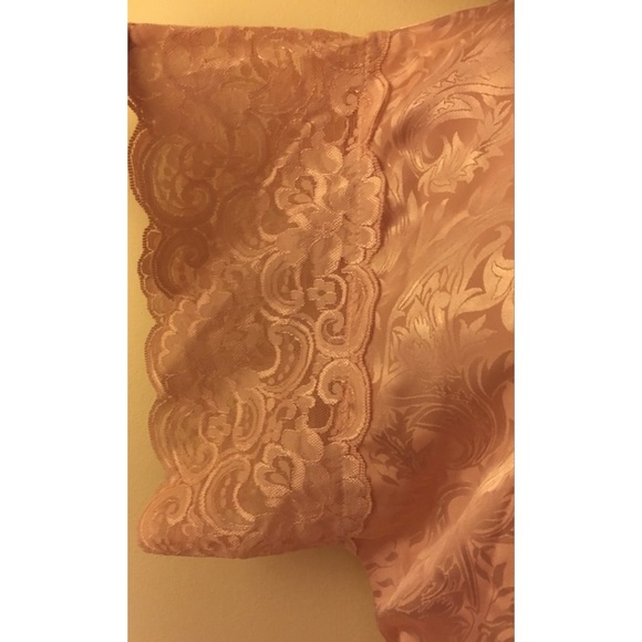 Light Pink Kimono Style Satin Robe - Picture 2 of 5